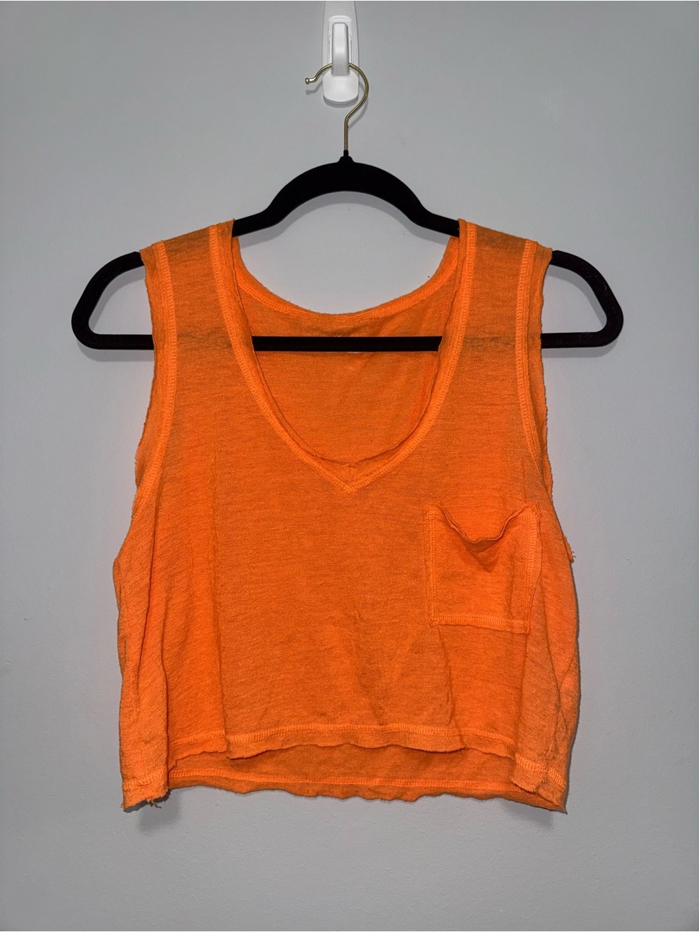 Aerie Bright Orange Crop Tank